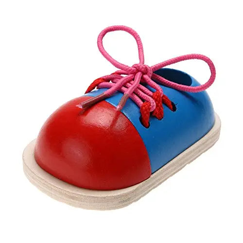 Wooden Lacing Shoe | The Dyslexia Shop