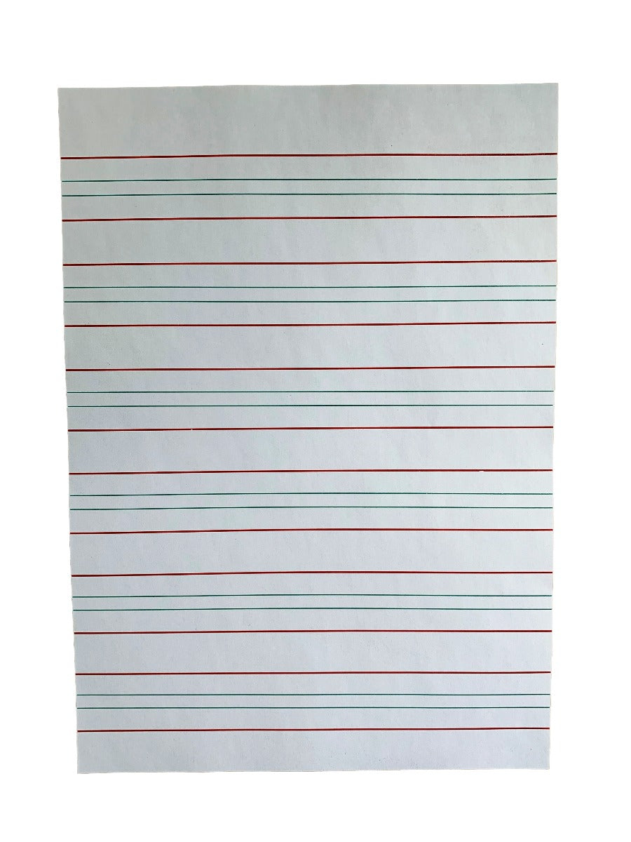 A4 Raised Line Traffic Light Handwriting Paper