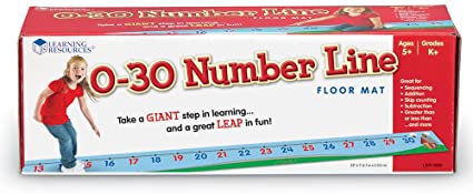 0-30 Number Line Floor Mat - Learning Resources