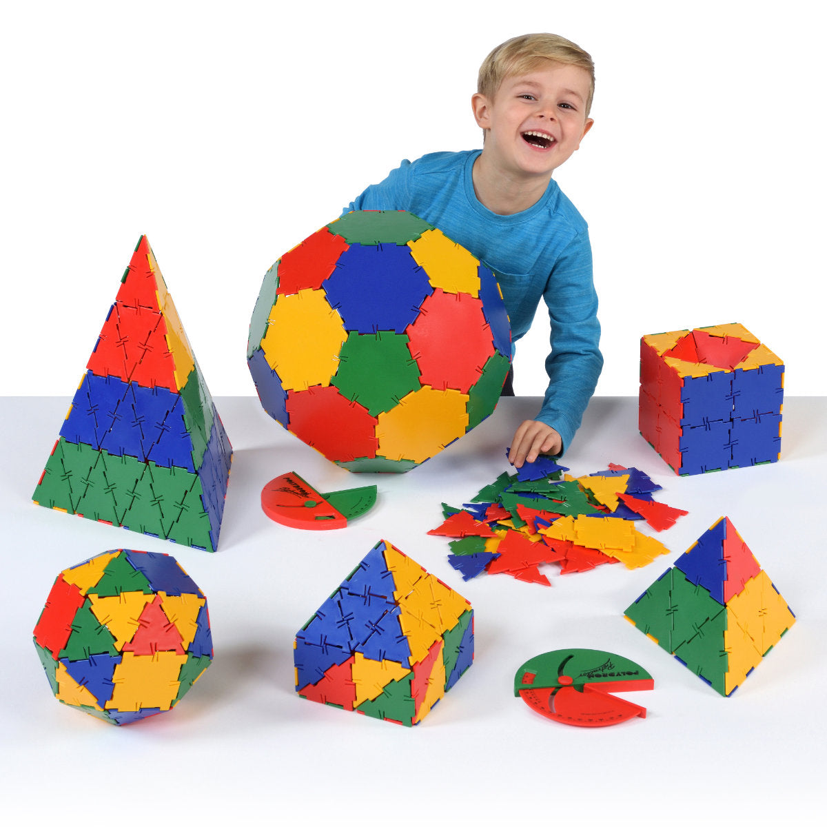 Original Polydron School Geometry Set - 268-Piece Maths Kit