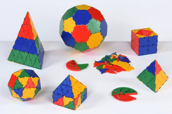 Original Polydron School Geometry Set - 268-Piece Maths Kit
