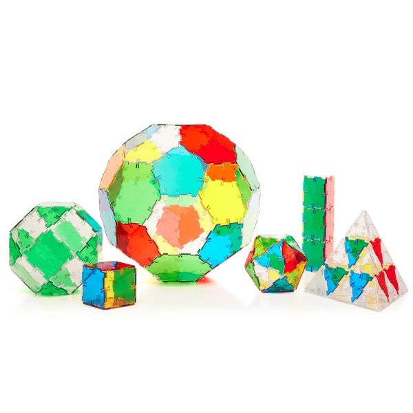 Original Crystal Polydron Class Set - 184-Piece Translucent Shape Kit