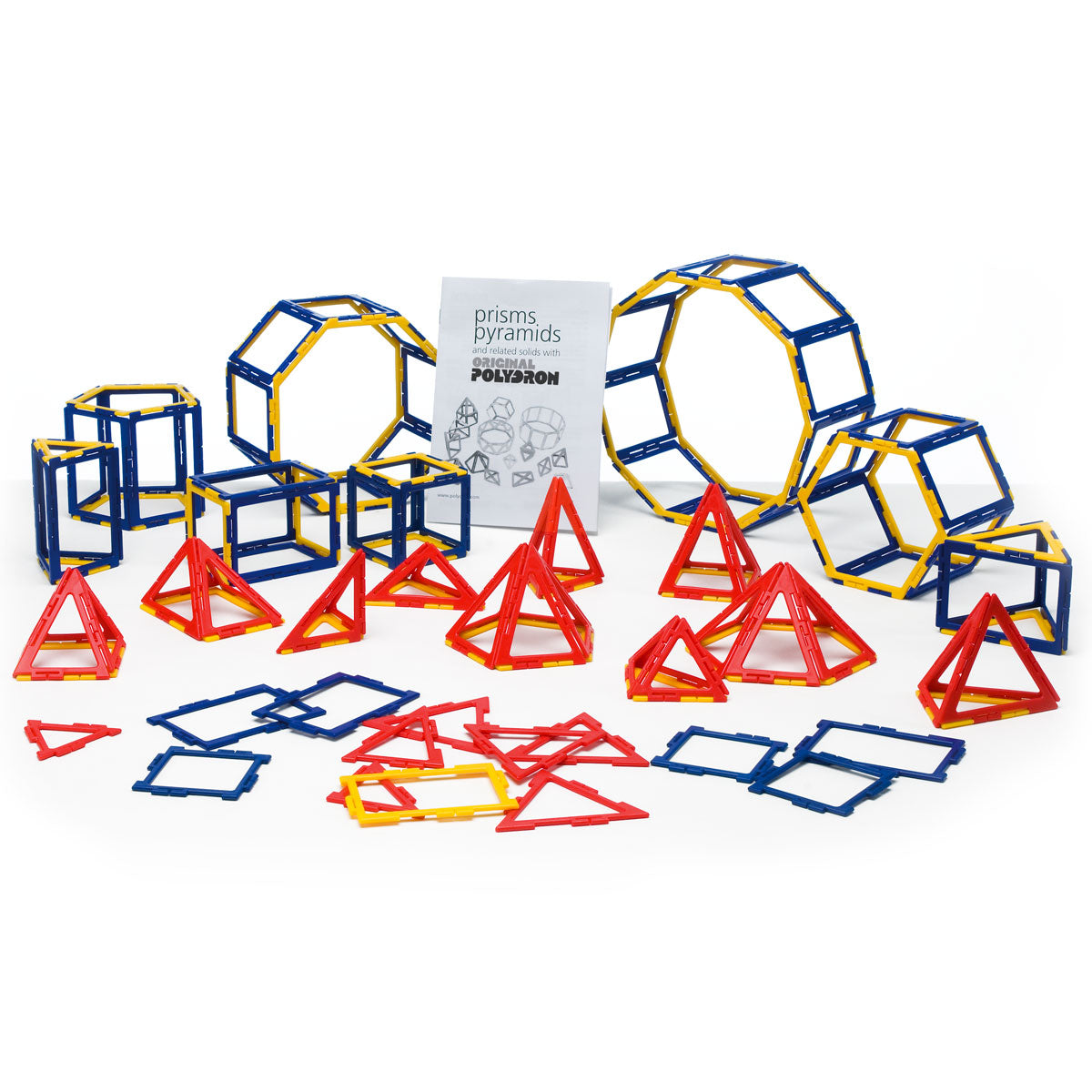Polydron Frameworks Prism and Pyramid Set - 121-Piece Geometry Kit