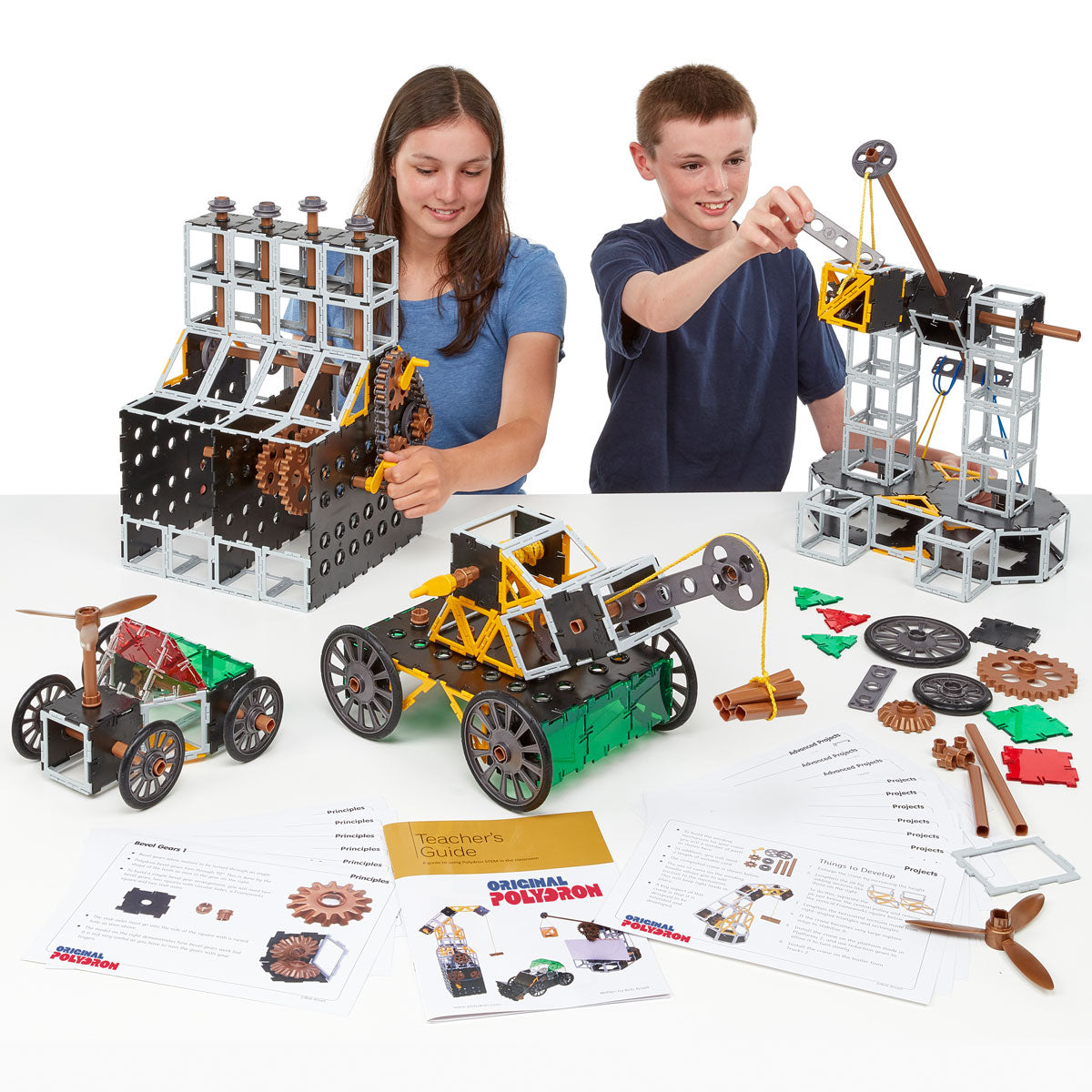 Original Polydron STEM Set - 486-Piece Engineering Construction Kit
