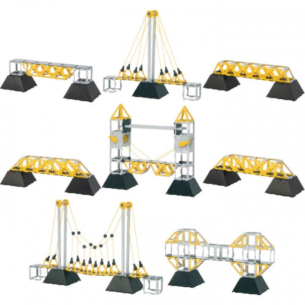 Original Polydron Bridges Set - 134-Piece Bridge Building STEM Kit