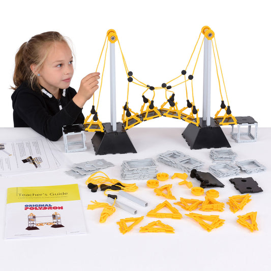 Original Polydron Bridges Set - 134-Piece Bridge Building STEM Kit