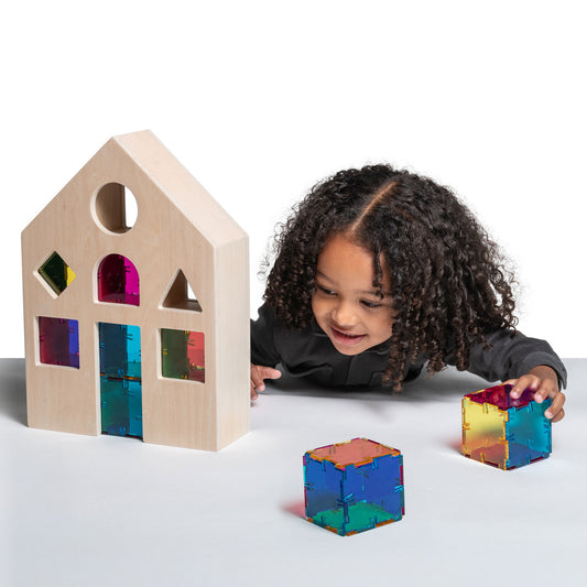 Original Crystal Polydron Colour Mixing House with 48 Squares
