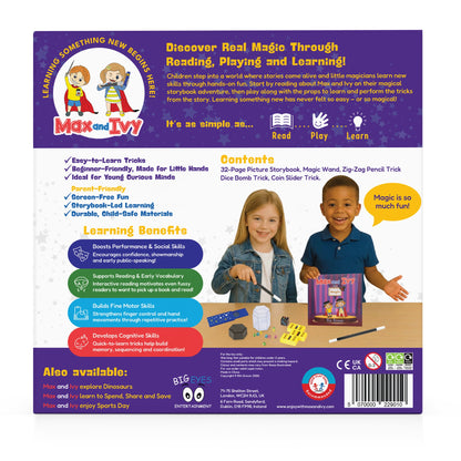 Max and Ivy Discover Magic – Read, Play, Learn Story and Magic Set
