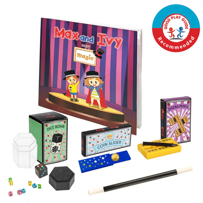 Max and Ivy Discover Magic – Read, Play, Learn Story and Magic Set