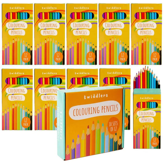 120 Colouring Pencils (10 Packs of 12) 17.5cm Length | The Dyslexia Shop