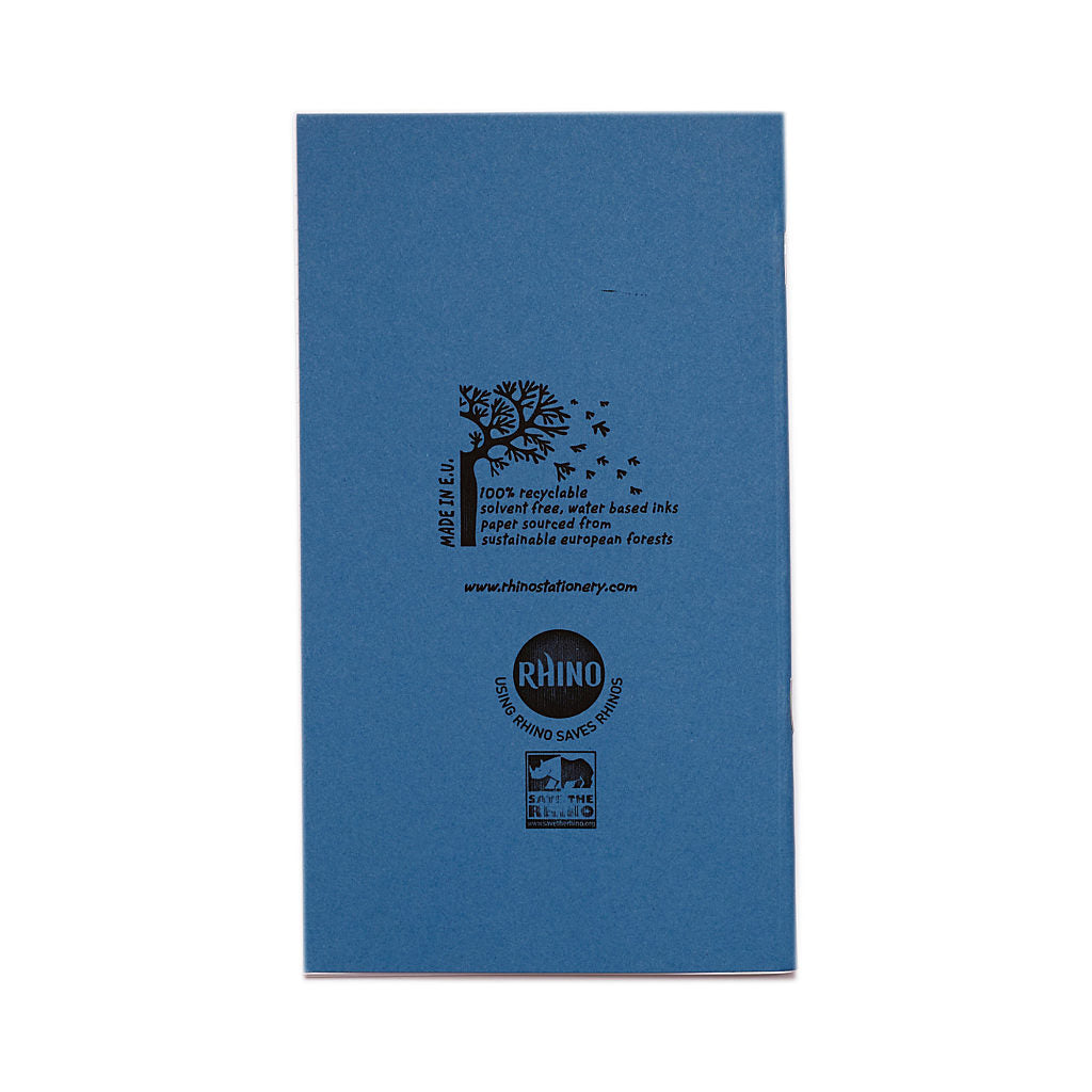 RHINO 200 x 120mm Exercise Book Light Blue Cover - 8mm Lined | 64pg/10pk