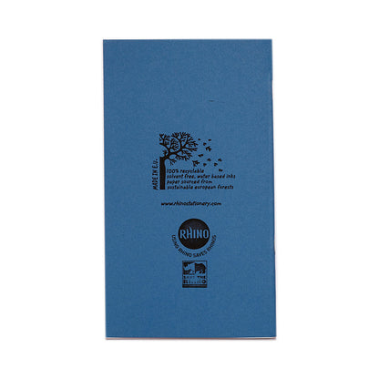 RHINO 200 x 120mm Exercise Book Light Blue Cover - 8mm Lined | 64pg/10pk