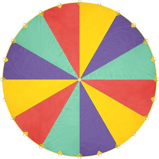 20ft Parachute Play & Trampoline Tent Kids Game with 24 Hand | The Dyslexia Shop