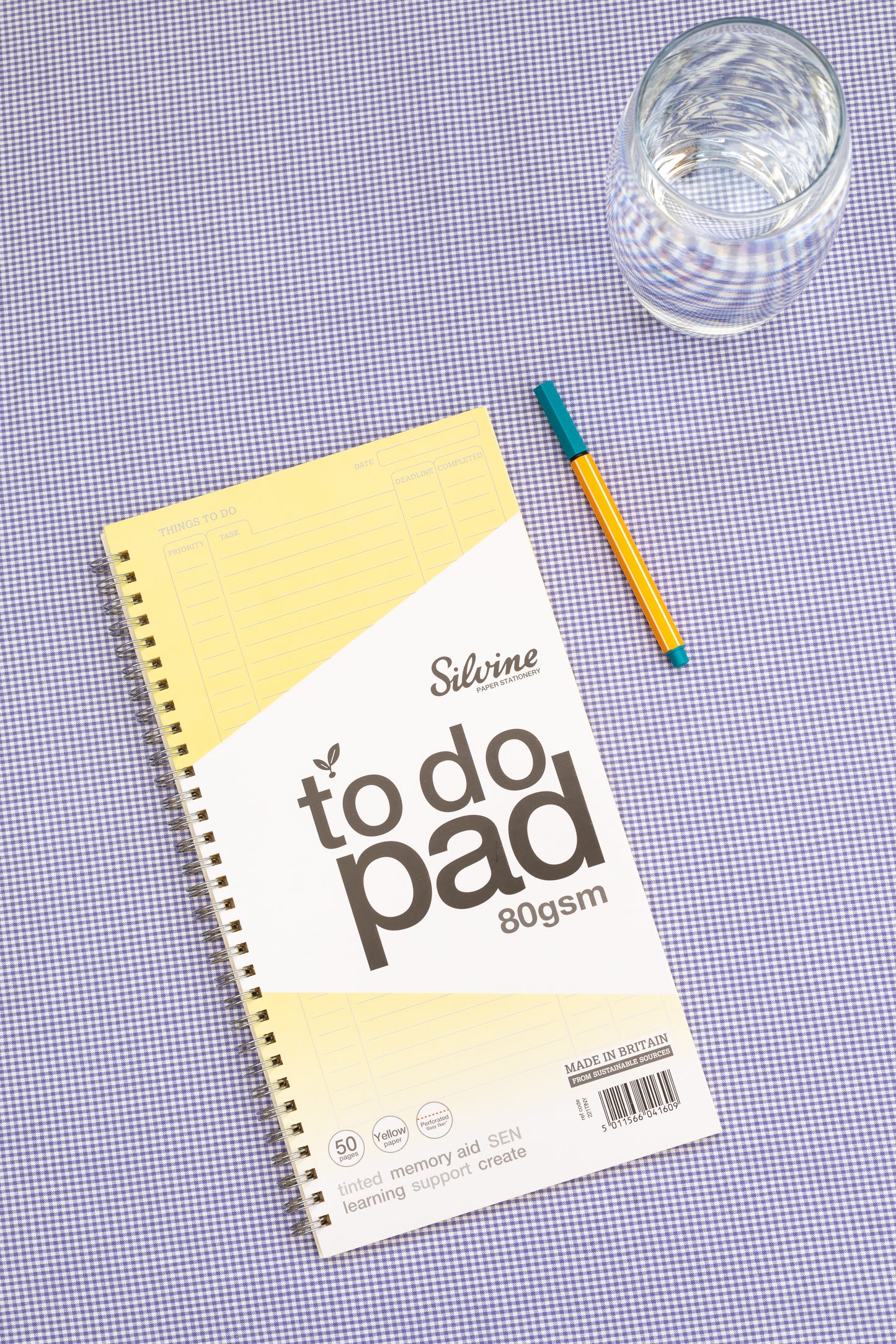 Silvine "To Do" Planner Tinted Yellow