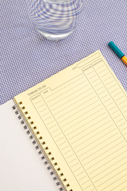 Silvine "To Do" Planner Tinted Yellow