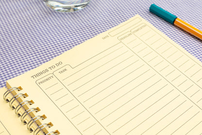 Silvine "To Do" Planner Tinted Yellow