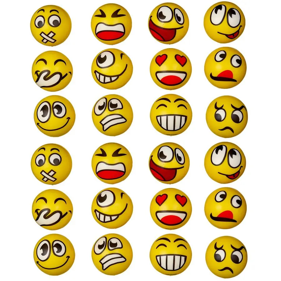 24 Large Stress Balls, 6 cm Anti-Stress Anger Balls Toy for Boys and Girls, Adults | The Dyslexia...