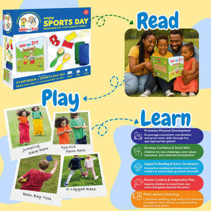 Max and Ivy Enjoy Sports Day – Read, Play, Learn Sports Set