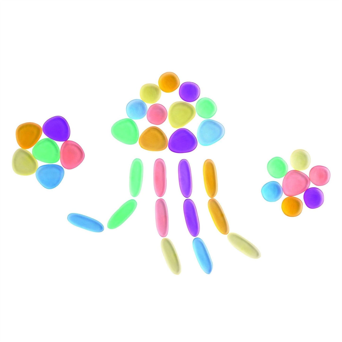 Translucent Junior Rainbow Pebbles