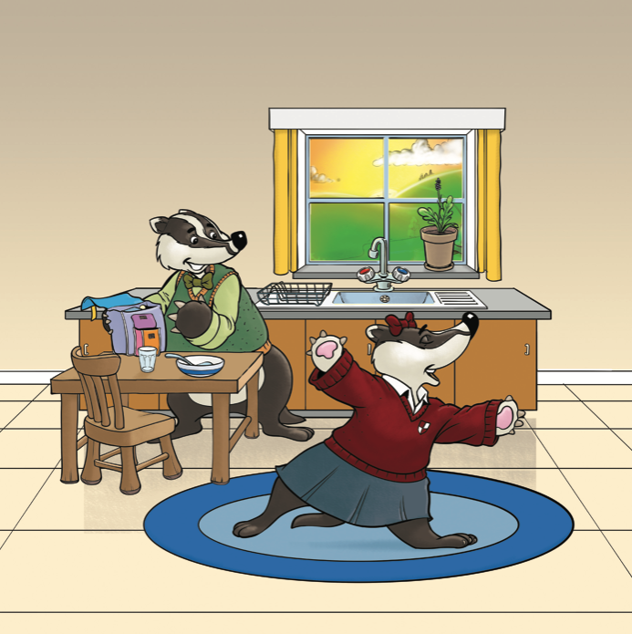 Bea, a badger with Type 1 Diabetes