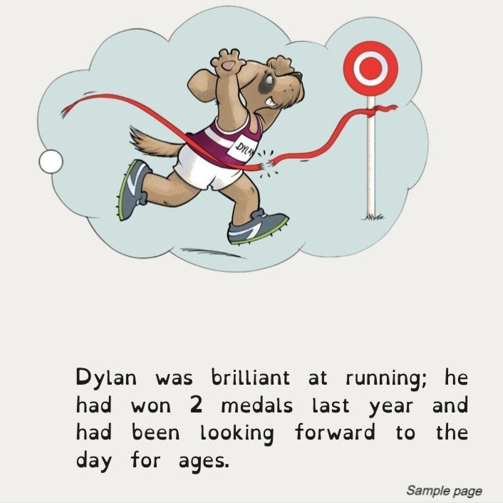 Dylan, a dog with dyslexia