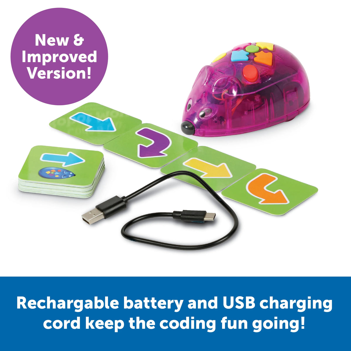 Working Mouse Codebots Rechargeable Code & Go Robot Mouse for Kids | The Dyslexia Shop