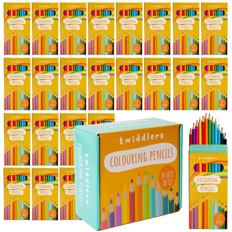 300 Colouring Pencils (25 Packs of 12) 17.5cm Length | The Dyslexia Shop
