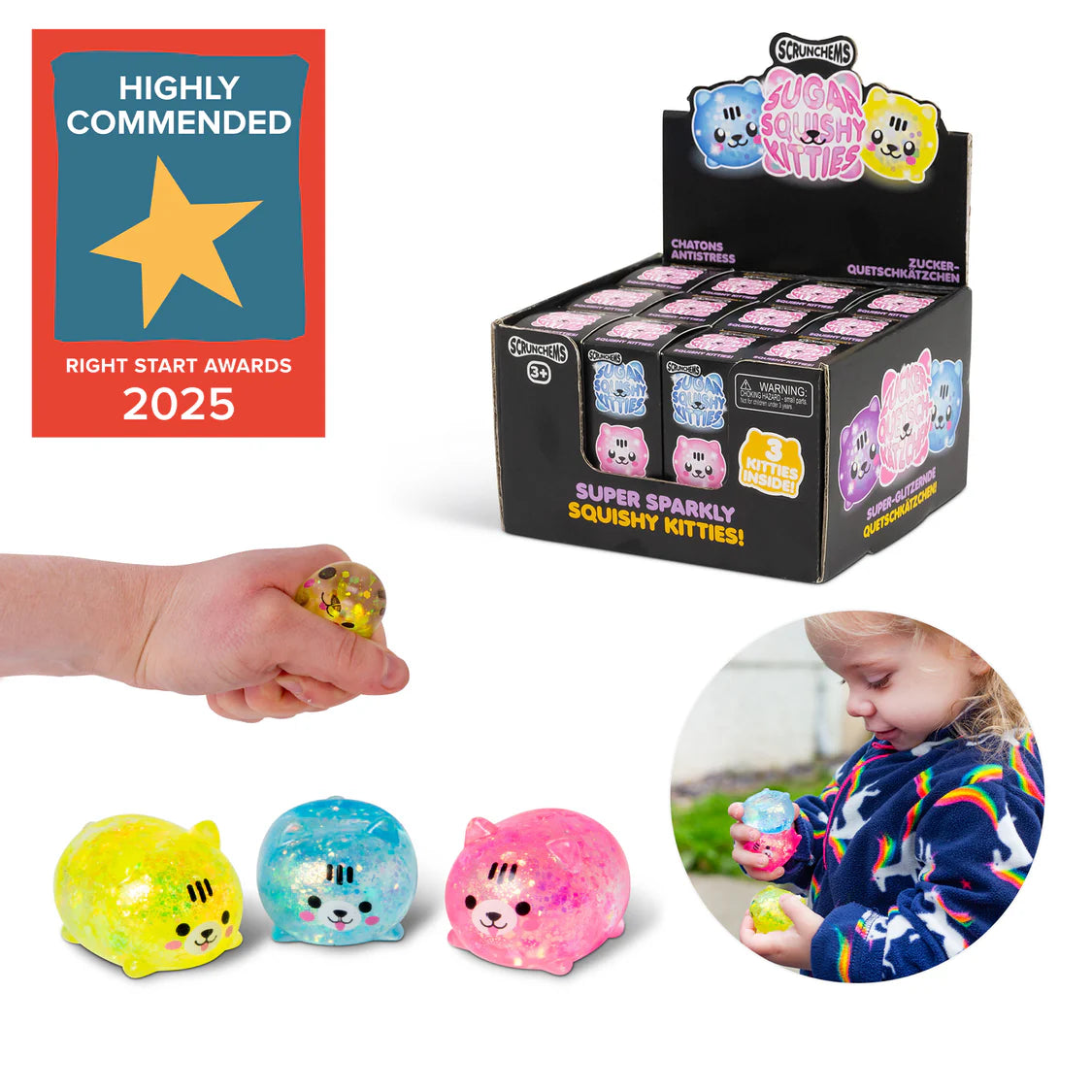 Scrunchems Sensory Sugar Shapes - Squeezable Toy