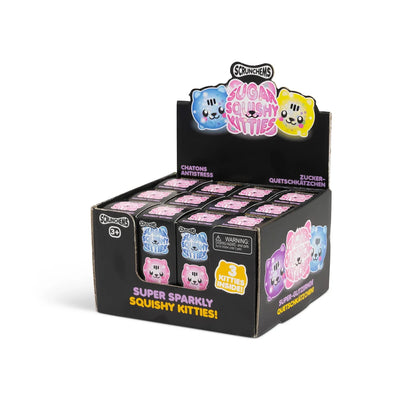 Scrunchems Sugar Squishy Kitties 3 Pack - Glitter Fidget Toys