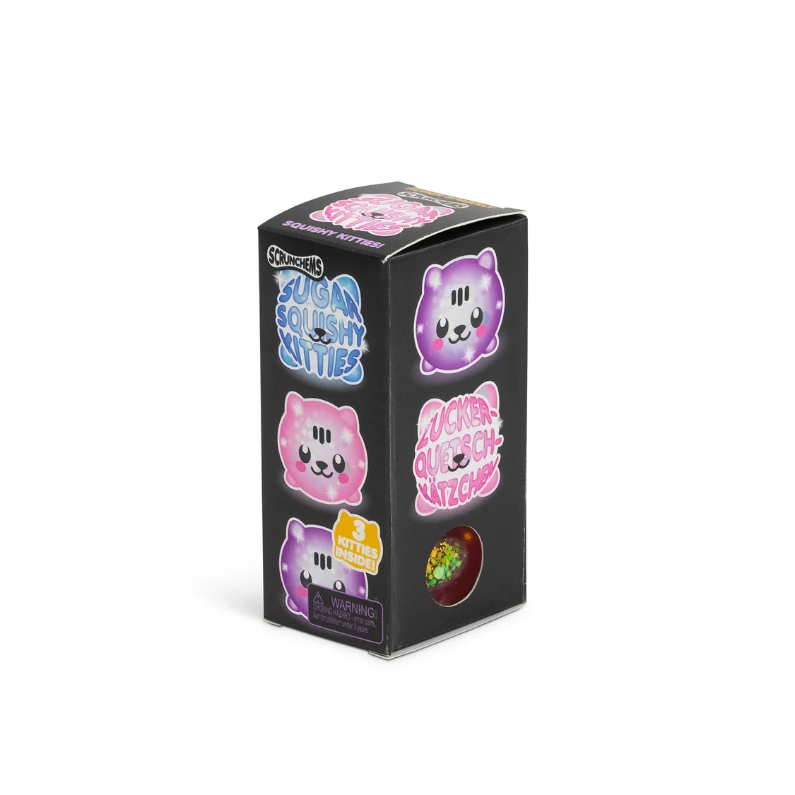Scrunchems Sugar Squishy Kitties 3 Pack - Glitter Fidget Toys