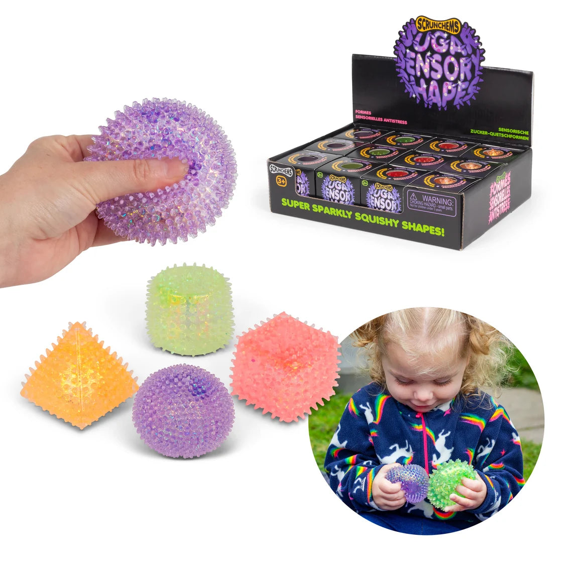 Scrunchems Sensory Sugar Shapes - Squeezable Toy