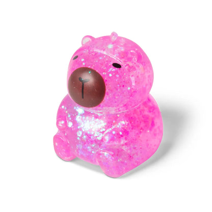 Scrunchems Sugar Capybara Squishy - Glitter Gel Fidget Toy