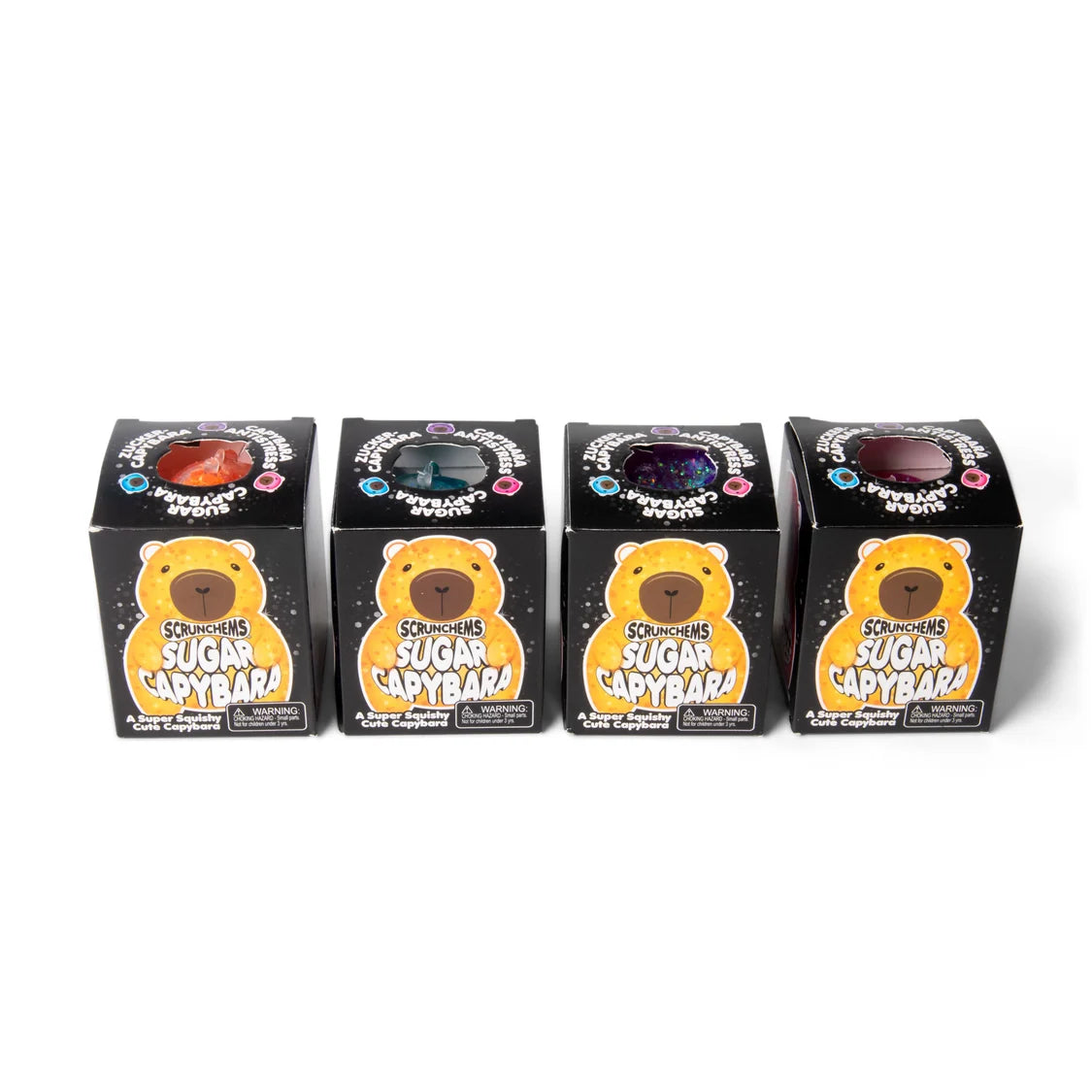 Scrunchems Sugar Capybara Squishy - Glitter Gel Fidget Toy