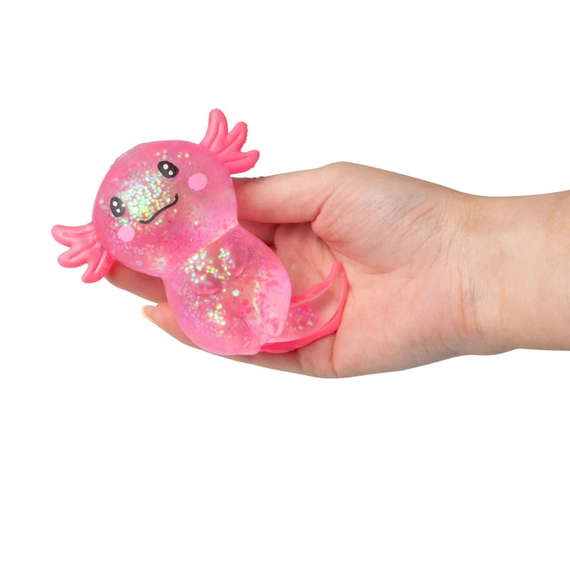 Scrunchems Sugar Axolotl - Squeezable Sensory Toy