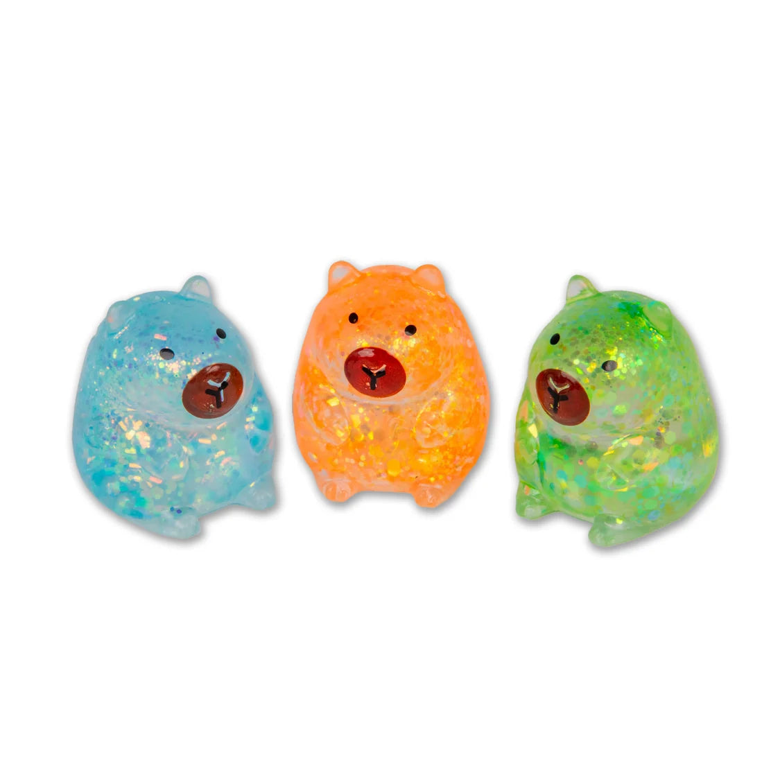 Scrunchems Mini Sugar Capybaras 3 Pack - Gel Squishy Fidget Toys