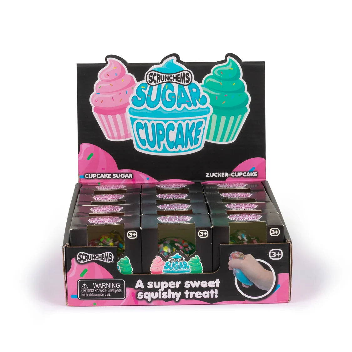 Scrunchems Sugar Cupcake - Squishy Sensory Toy with Gel and Sprinkles