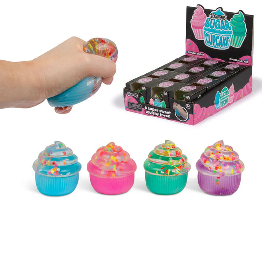 Scrunchems Sugar Cupcake - Squishy Sensory Toy with Gel and Sprinkles