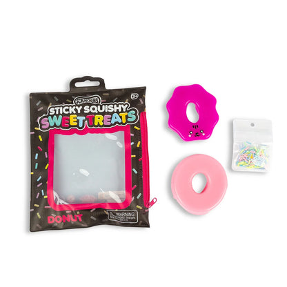 Scrunchems Sweet Treats Sticky Squishy Donut - Customisable Sensory Toy