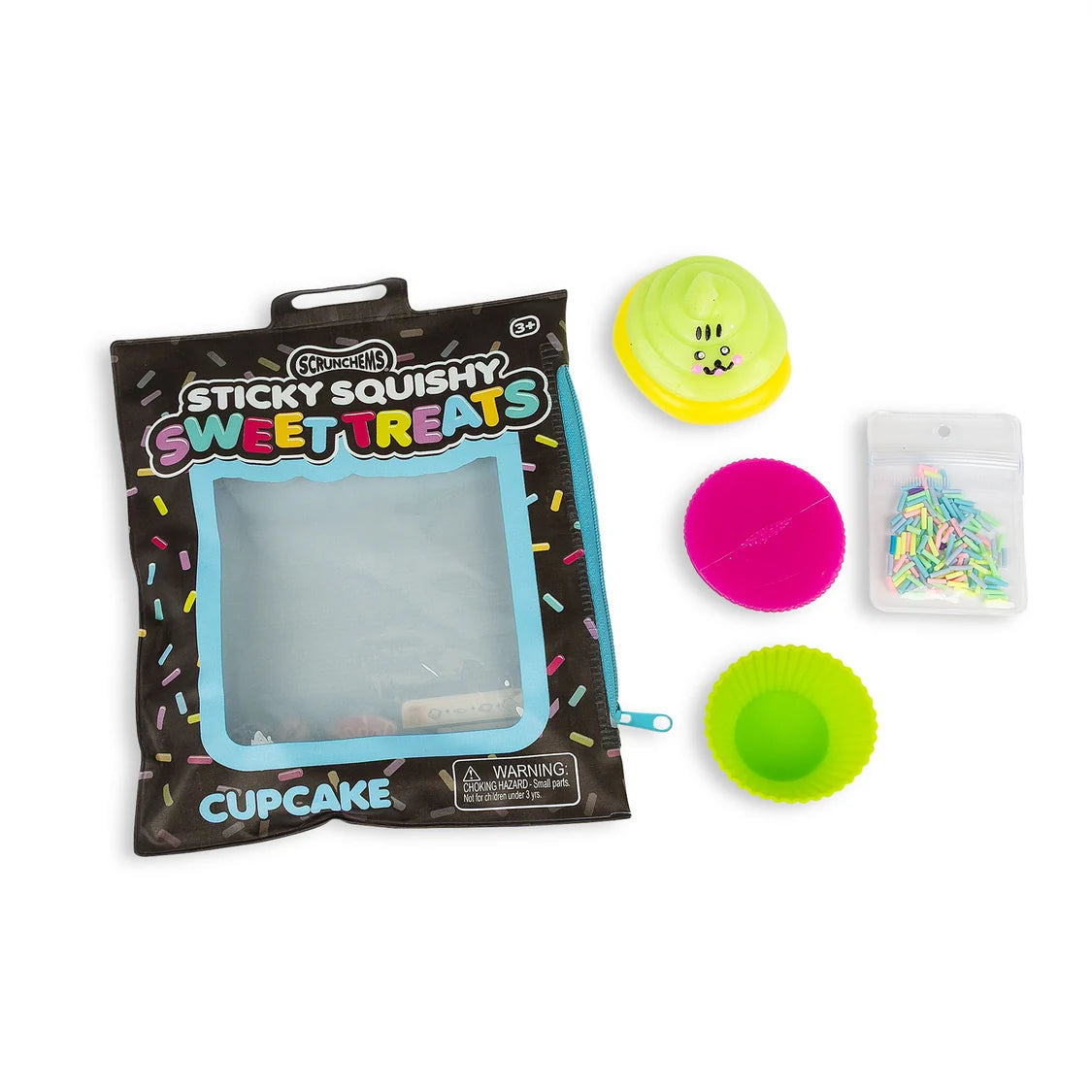 Scrunchems Sweet Treats Sticky Squishy Cupcake - Customisable Sensory Toy