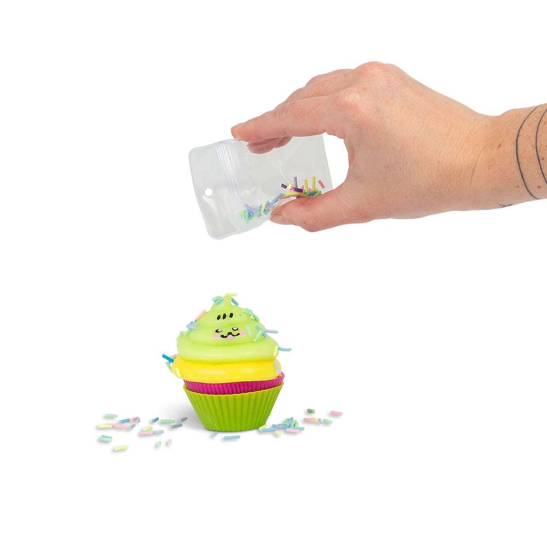 Scrunchems Sweet Treats Sticky Squishy Cupcake - Customisable Sensory Toy