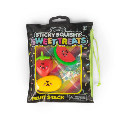 Scrunchems Sweet Treats Sticky Squishy Fruit Stack- Customisable Sensory Toy
