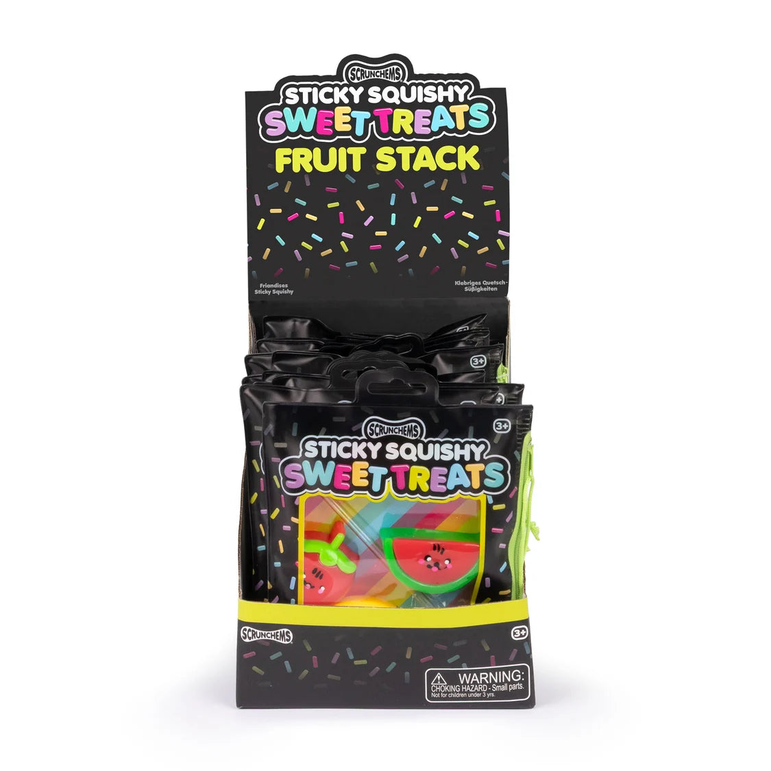 Scrunchems Sweet Treats Sticky Squishy Fruit Stack- Customisable Sensory Toy