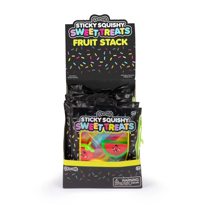 Scrunchems Sweet Treats Sticky Squishy Fruit Stack- Customisable Sensory Toy
