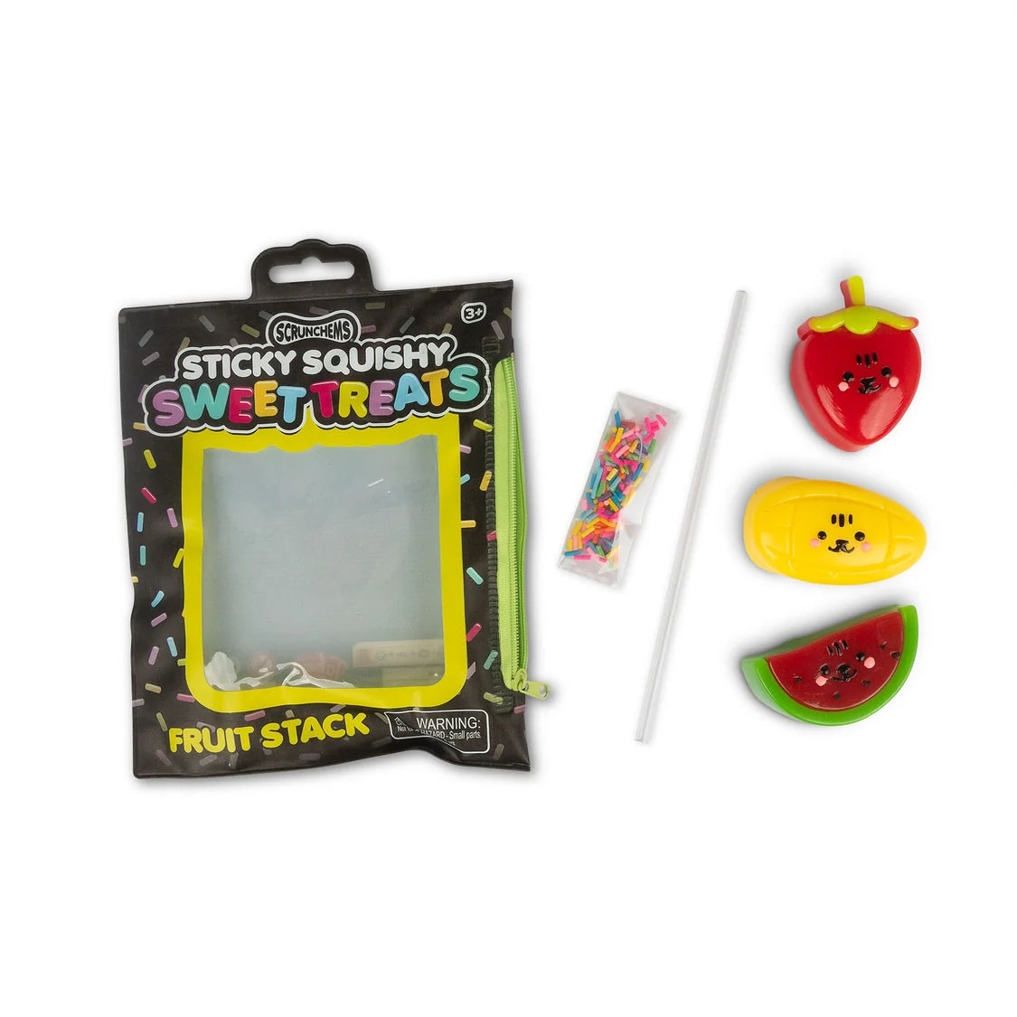 Scrunchems Sweet Treats Sticky Squishy Fruit Stack- Customisable Sensory Toy