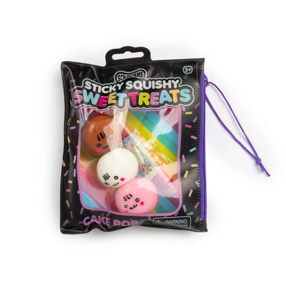 Scrunchems Sweet Treats Sticky Squishy Cake Pop - Customisable Sensory Toy