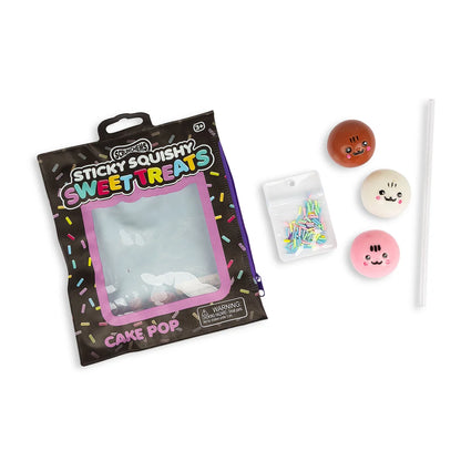 Scrunchems Sweet Treats Sticky Squishy Cake Pop - Customisable Sensory Toy