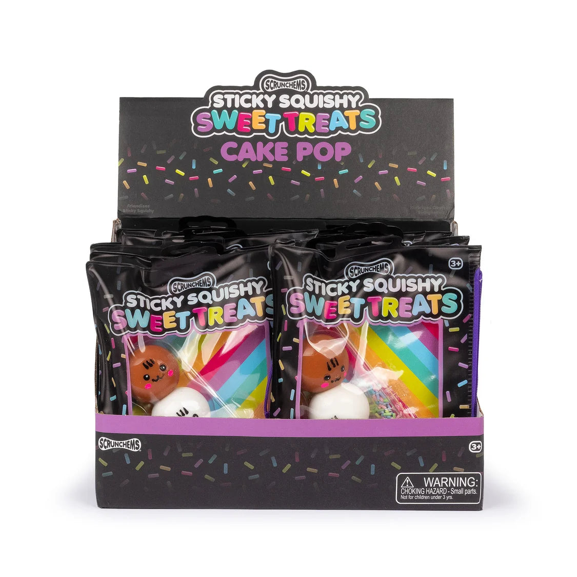 Scrunchems Sweet Treats Sticky Squishy Cake Pop - Customisable Sensory Toy