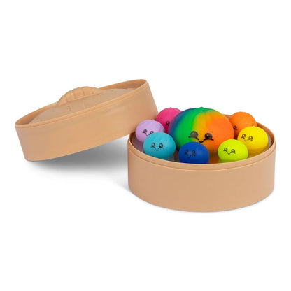 Scrunchems Mega Rainbow Dumpling Set - 9 Piece Squishy Toy Bundle