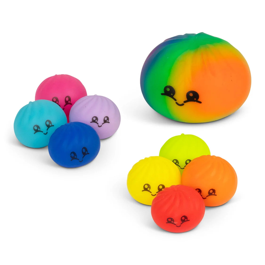 Scrunchems Mega Rainbow Dumpling Set - 9 Piece Squishy Toy Bundle