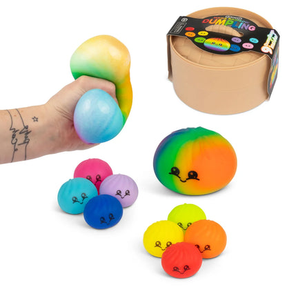 Scrunchems Mega Rainbow Dumpling Set - 9 Piece Squishy Toy Bundle